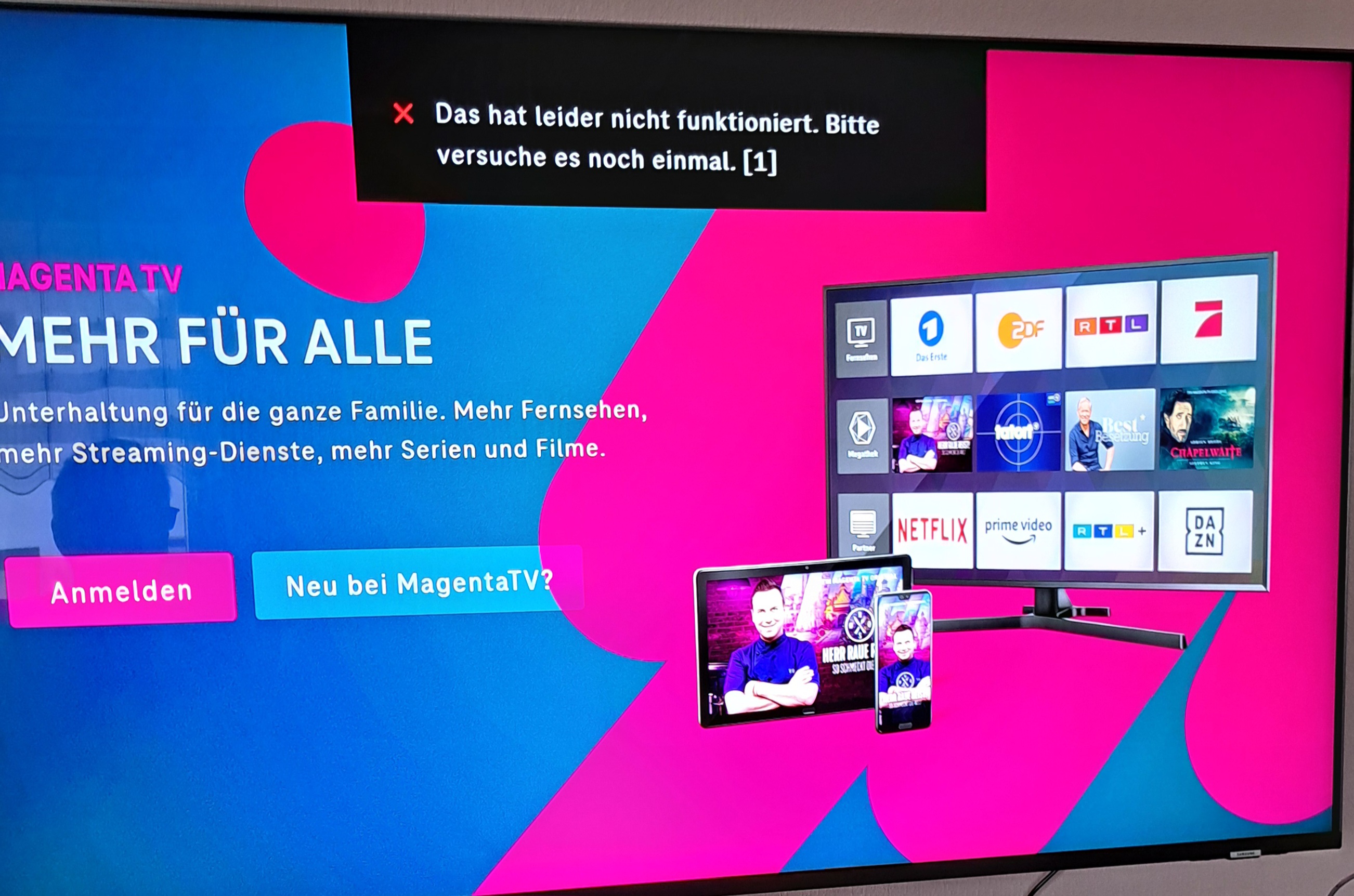 Magenta TV App 1 Gen Automatische Anmeldung Funktioniert Nicht Mehr Telekom Hilft Community