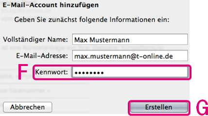 Apple Mail: Anmeldedaten speichern