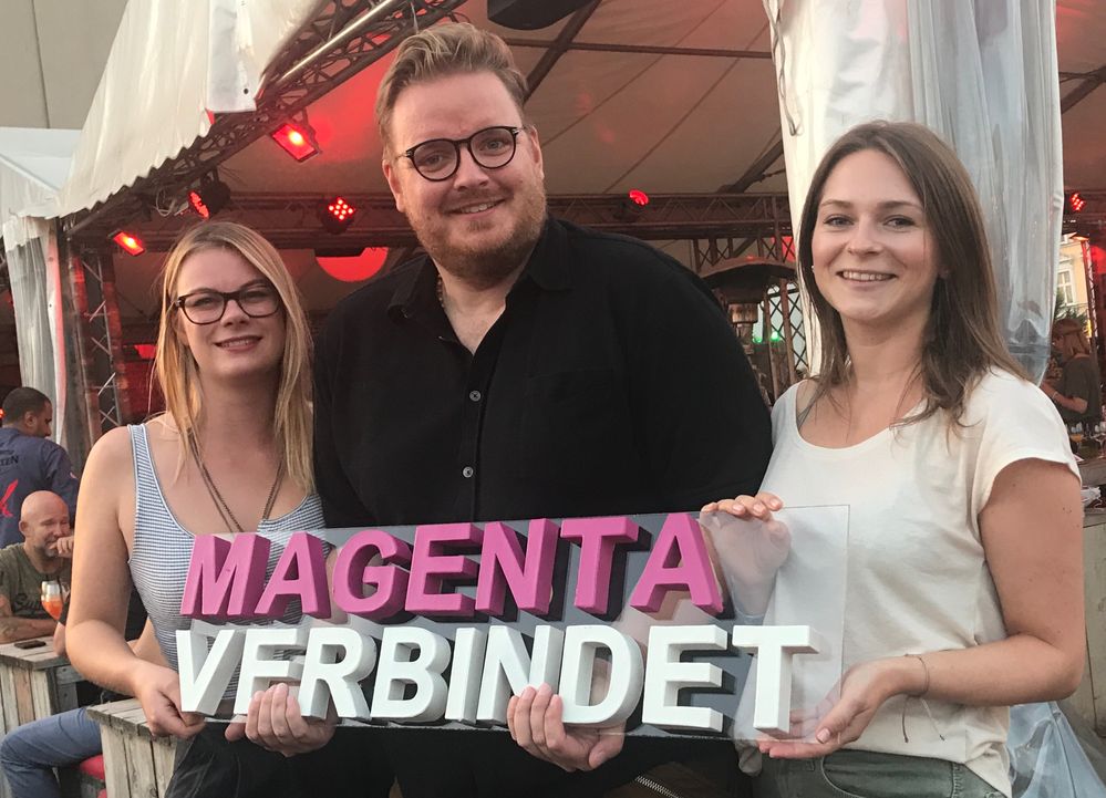 Hatten ein wunderbares Bergfest: Lea, Thomas und Susann