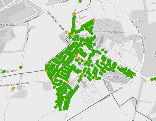 (grüne Punkte: geförderter  <span data-glossary-matched=