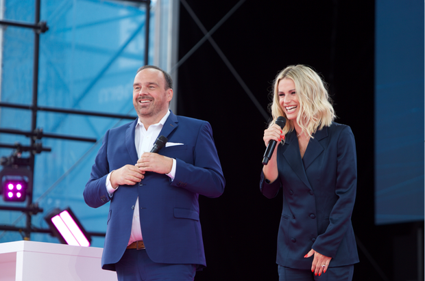 Michelle Hunziker und Hagen Rickmann