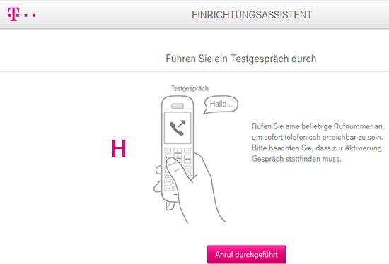 Führen Sie ein kurzes Telefonat, dadurch aktivieren Sie Ihre IP-basierten Rufnummern komplett im Netz