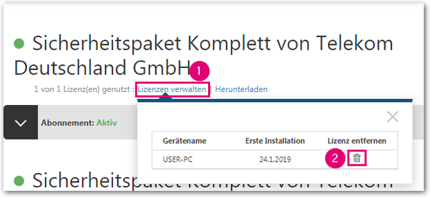1. und 2. Lizenz verwalten und löschen.png