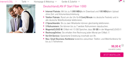 telekom glasfaser 100mbit upload