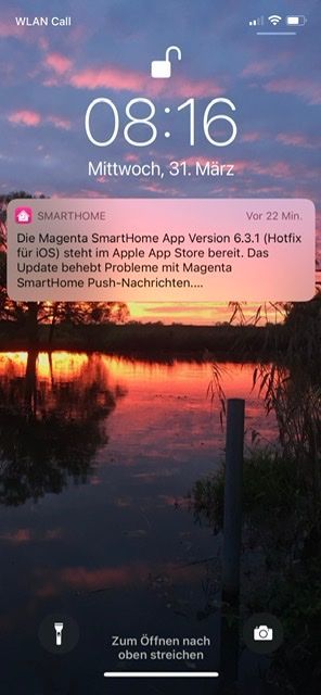 Kommen diese Push Nachrichten jetzt immer ?